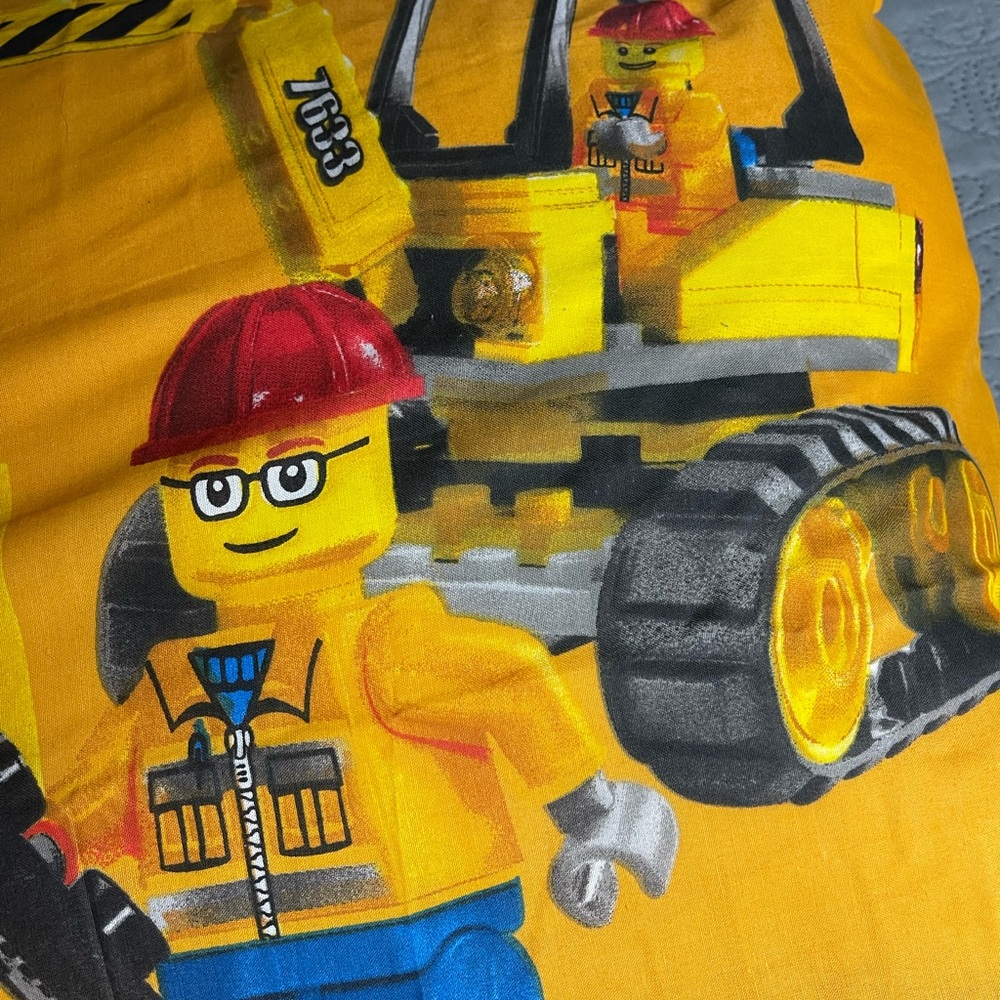 Lego City Pillowcase - Yellow, Red, Blue